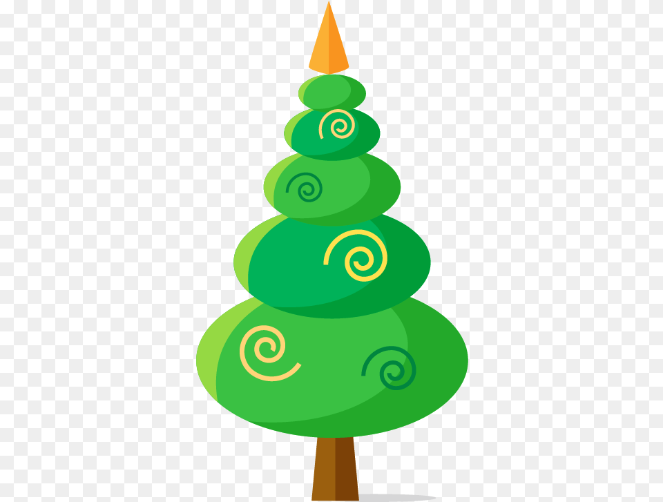 Stickers Sapin De Nol Fantaisie Arboles De Navidad Geometricos, Green, Spiral, Festival, Christmas Png Image