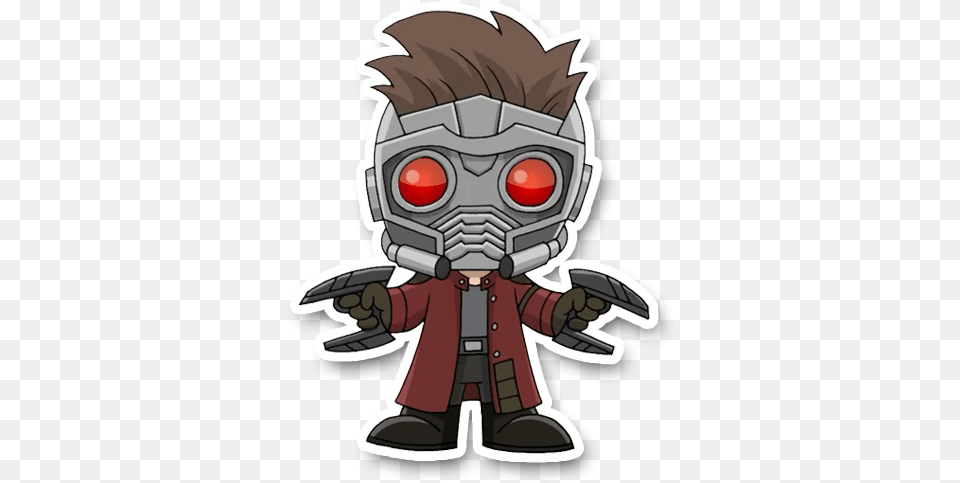 Stickers Set For Telegram Star Lord Chibi, Emblem, Symbol, Baby, Person Free Png
