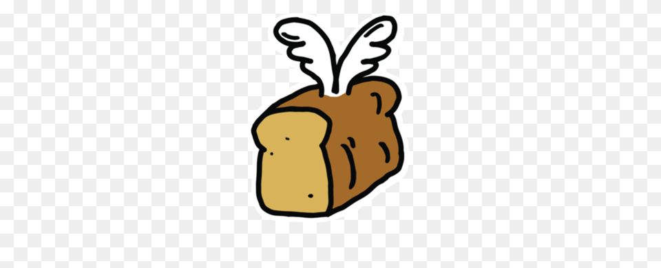 Stickers The Fat Flying Bread Brand, Food, Bag, Baby, Person Png
