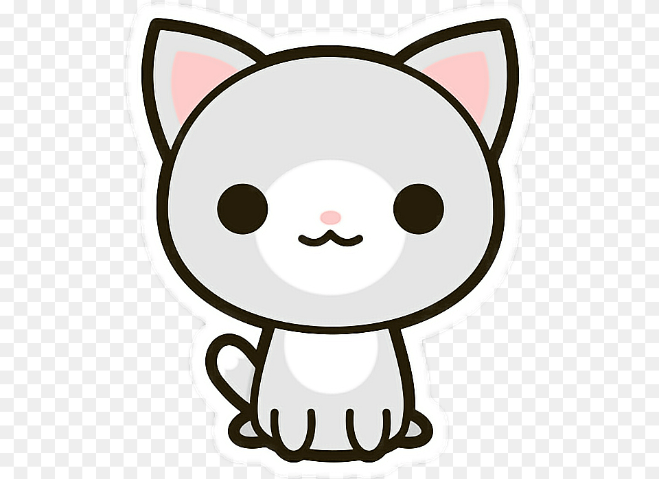 Stickersalma Pngkawaii Cat Kitty Gatito Gato Freeto, Snout Png Image