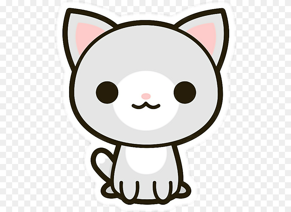 Stickersalma Pngkawaii Cat Kitty Gatito Gato Kawaii Dibujos De Gatos, Snout Png Image