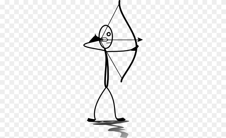 Stickman Archer Clip Art, Bow, Weapon, Toy Free Png Download