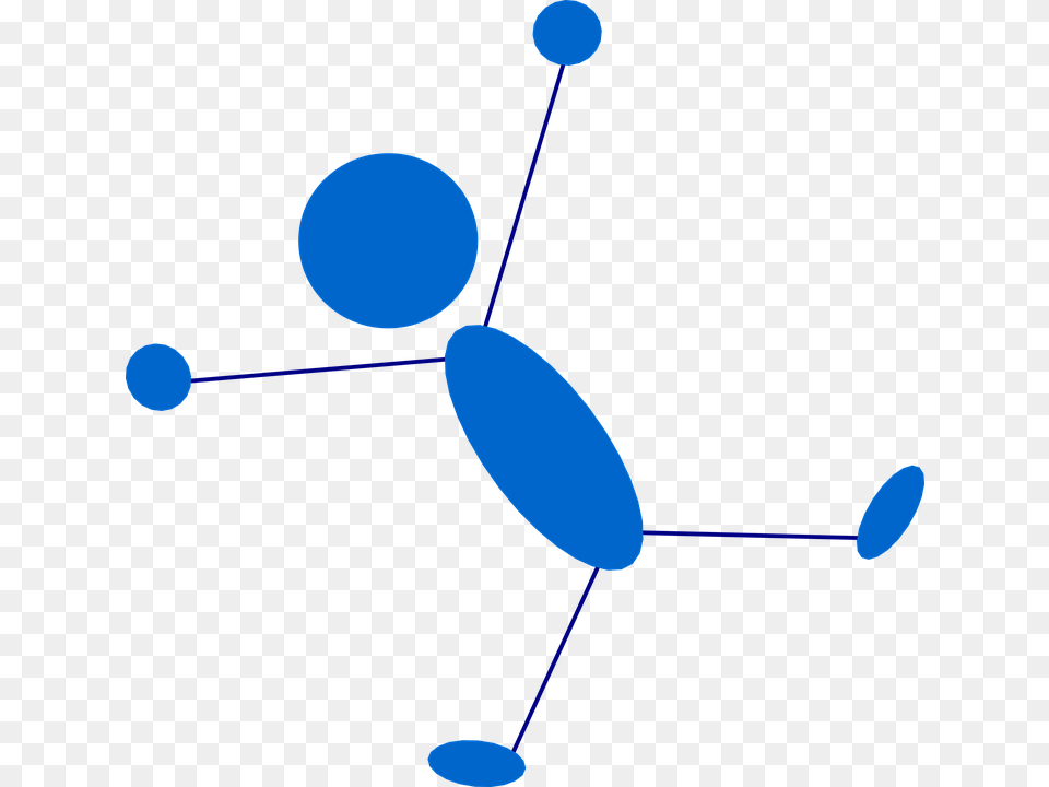 Stickman Bleu Bonhomme Allume Stick Figure Lying Down, Lighting, Network Free Png Download