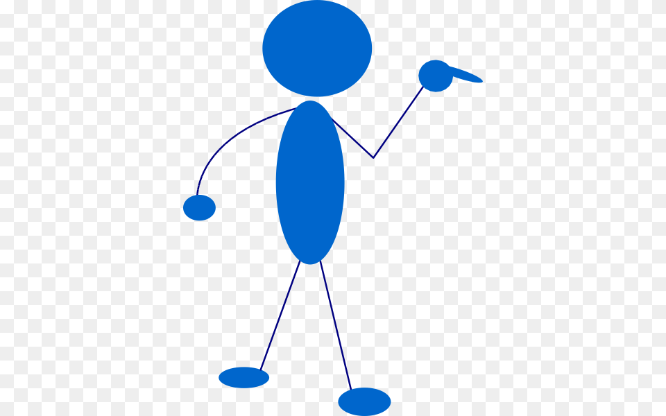 Stickman Point Clip Art Free Png