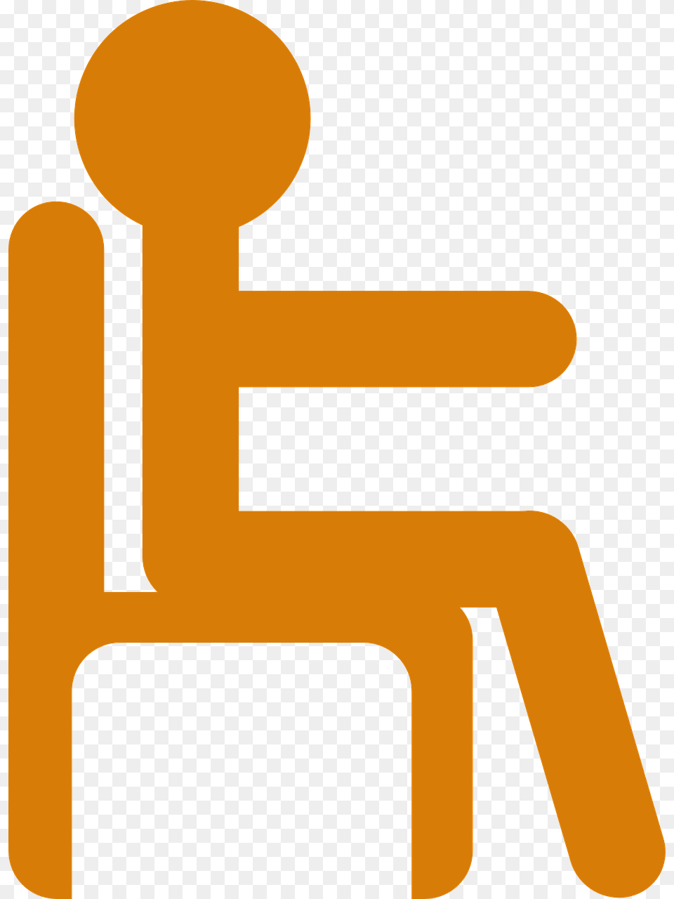 Stickman Sitting In Chair, Text, Symbol, Sign Free Transparent Png