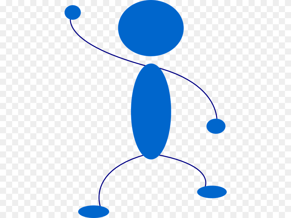 Stickman Stick Figure Waving Man Blue Cartoon Stickman Waving, Lighting, Chandelier, Lamp Png
