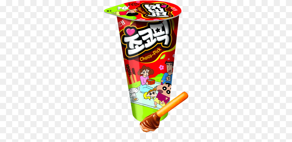 Sticks Cup De Crema De Chocolate Haitai Choco Pick Stick With Colored Sprinkles, Food, Snack, Dynamite, Weapon Free Transparent Png