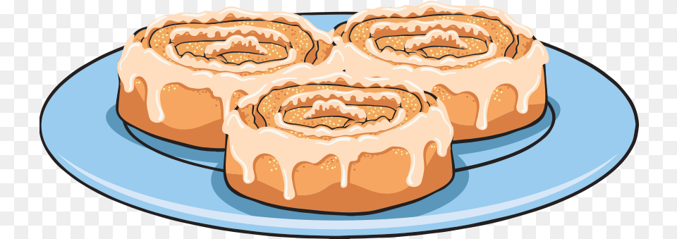 Sticky Bun, Pastry, Meal, Icing, Cream Free Png