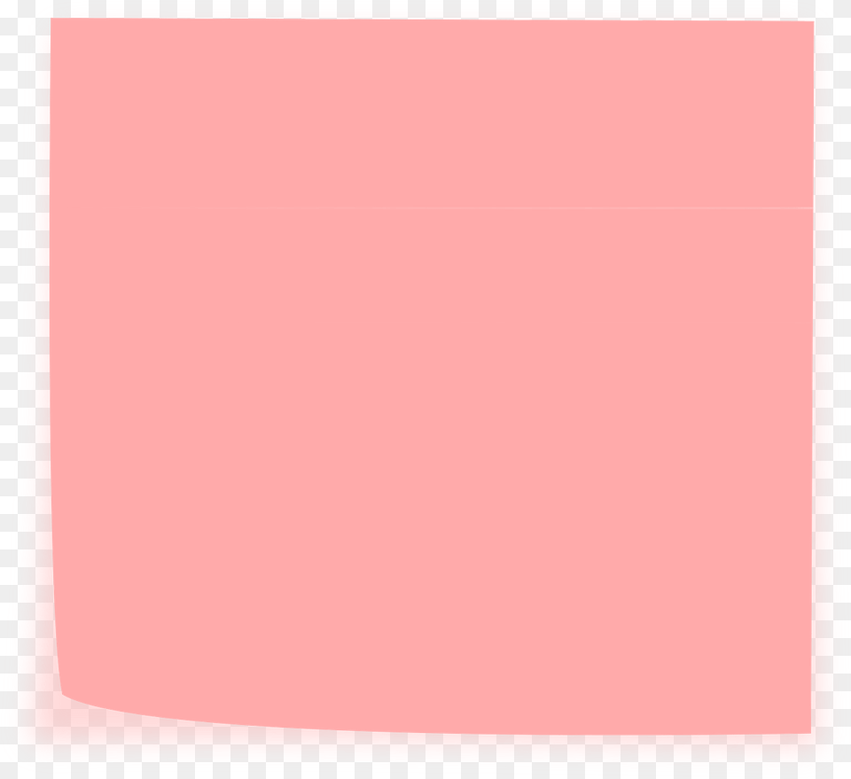 Sticky Note Memo Pink Office Reminder Blank Construction Paper, Home Decor, White Board Png Image
