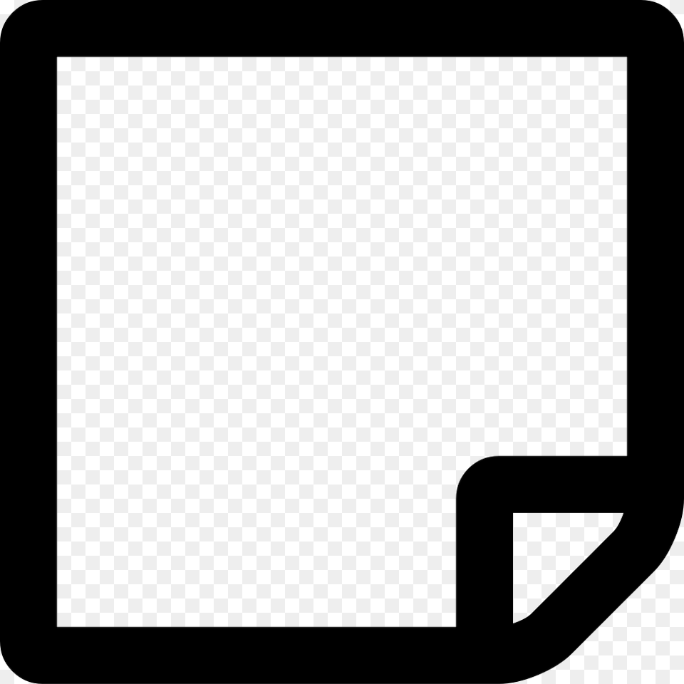 Sticky Note O Icon Download, White Board Png Image