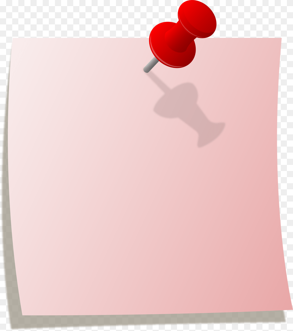 Sticky Note Pink Sticky Note, Pin, White Board Free Png Download