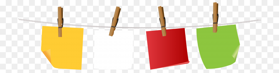 Sticky Notes Hanging On Rope Png