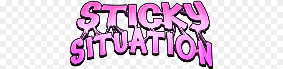 Sticky Situation Cod Tracker Girly, Light, Purple, Neon, Text Free Png Download