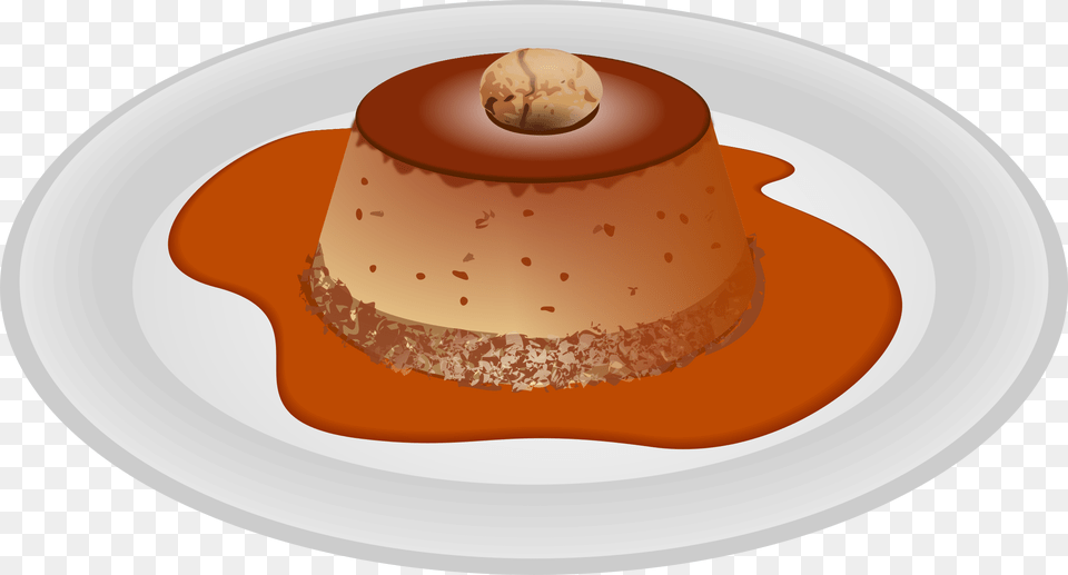 Sticky Toffee Pudding Clipart, Plate, Food, Dessert Free Transparent Png