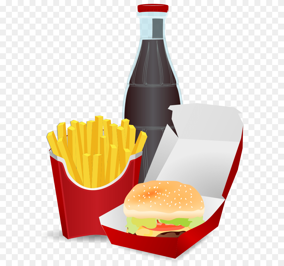 Sticky Website Menu Clipart Vector Clip Art Online Royalty Burger, Food, Fries, Lunch Free Transparent Png