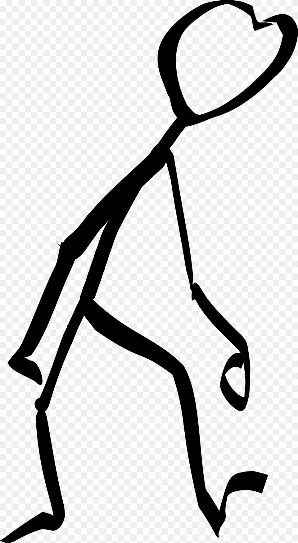 Stickyman Tired Svg Clip Arts Transparent Walking White Stick Figure, Gray Free Png