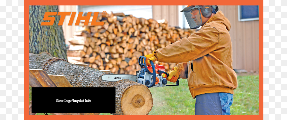 Stihl Pc Front A Grass, Lumber, Wood, Adult, Male Free Png