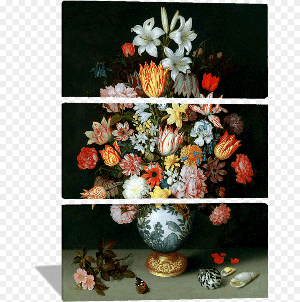 Still Life Of Flowers In A Wan Li Vase, Art, Floral Design, Flower, Flower Arrangement Png