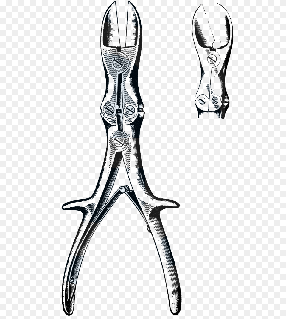 Stille Liston Bone Cutting Forceps Angular Jaws 10 Sketch, Device, Accessories, Tool, Pliers Png