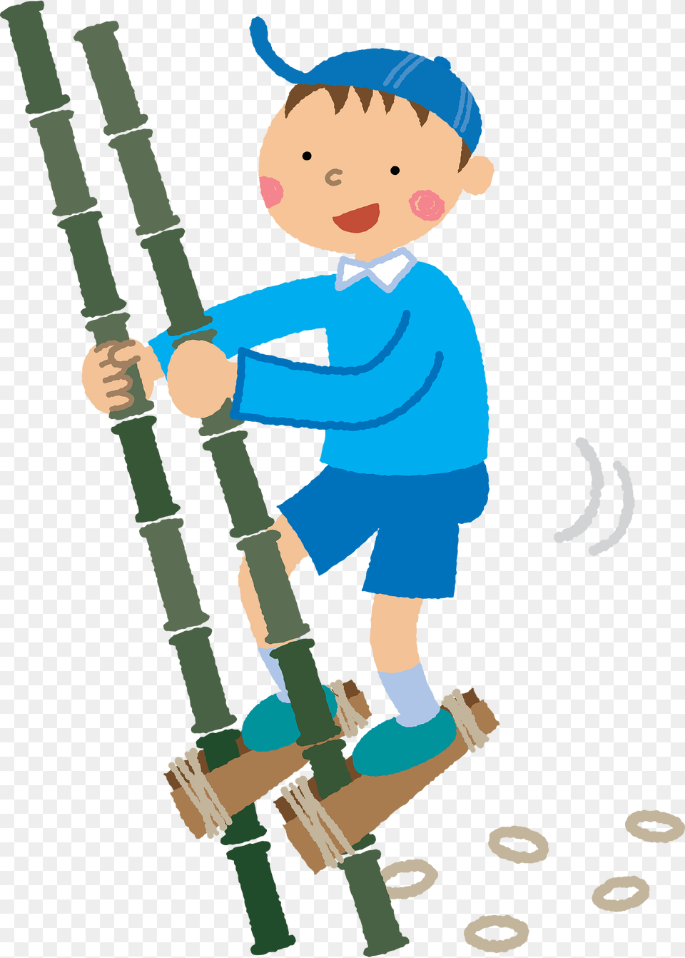 Stilts Traditional Toy Boy Clipart, Baby, Person, Face, Head Png Image
