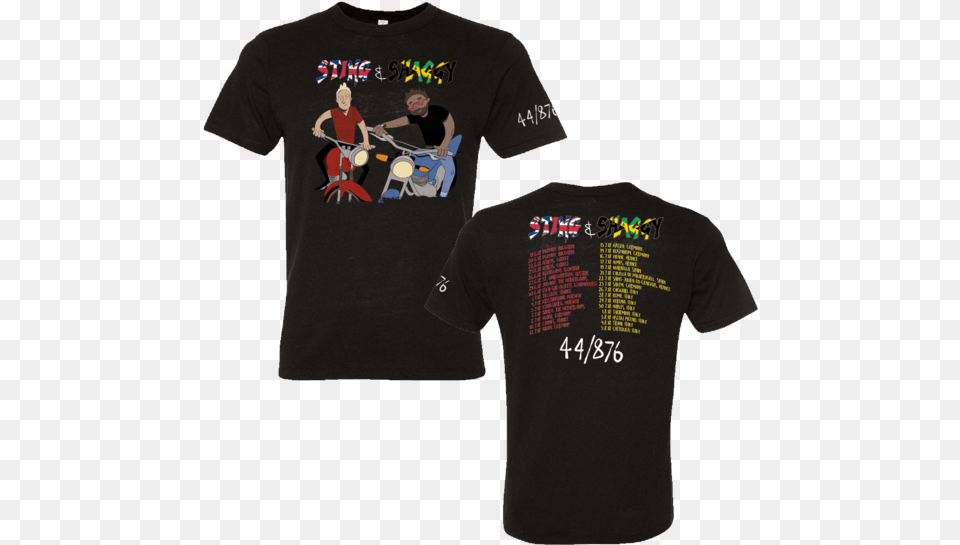 Sting Amp Shaggy Itinerary Sting And Shaggy T Shirt, Clothing, T-shirt, Person Png Image