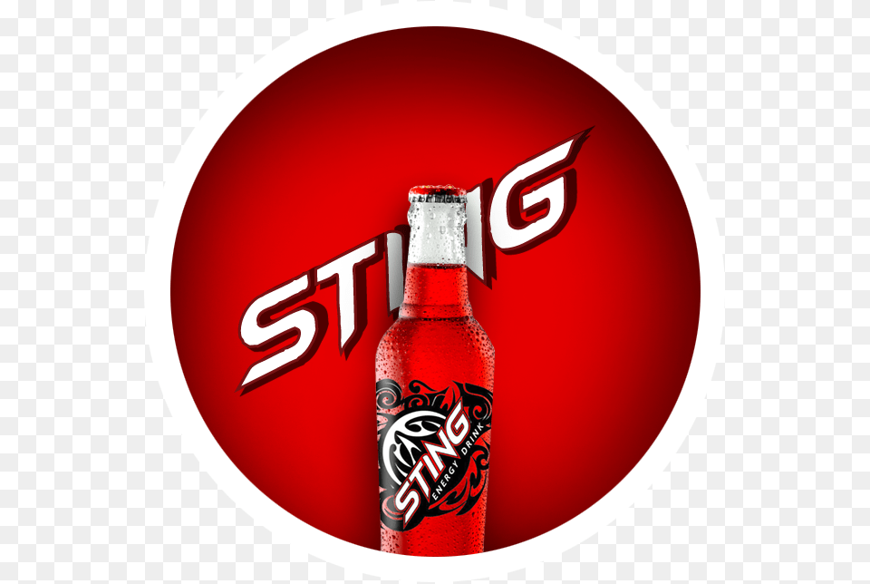 Sting Energy Drink Logo, Beverage, Soda, Bottle, Food Png Image