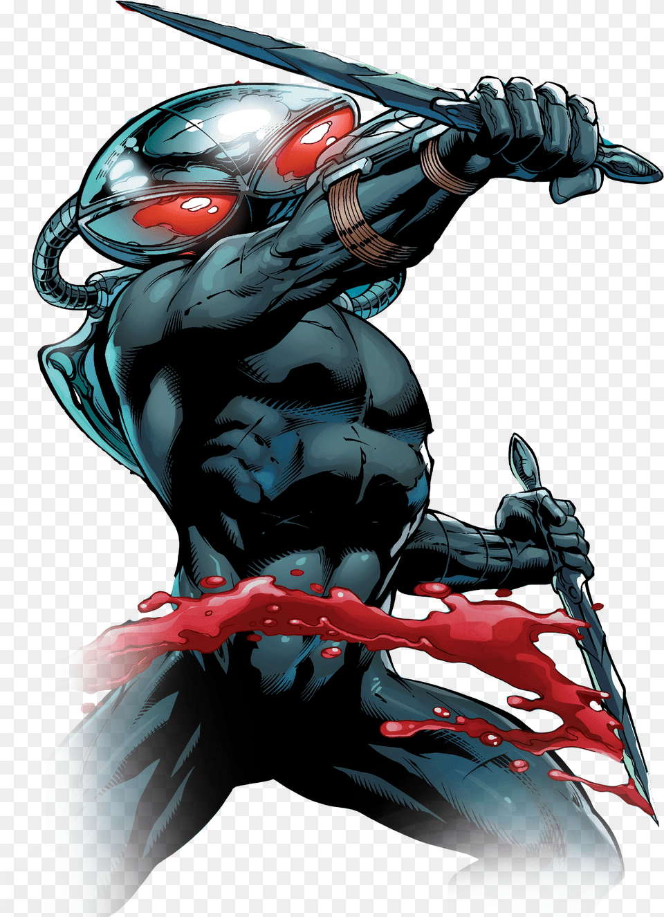 Stingrays Clipart Black Manta Comic Book, Adult, Male, Man, Person Free Png Download