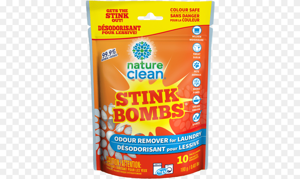 Stink Bombs 10 Pacs Fragrance Nature Clean Odour Remover Laundry Packs, Advertisement, Poster, Can, Tin Free Png Download