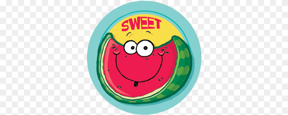 Stinky Scratch N Sniff Stickers Watermelon Stickers Scratch And Sniff Fruits, Food, Fruit, Plant, Produce Png Image