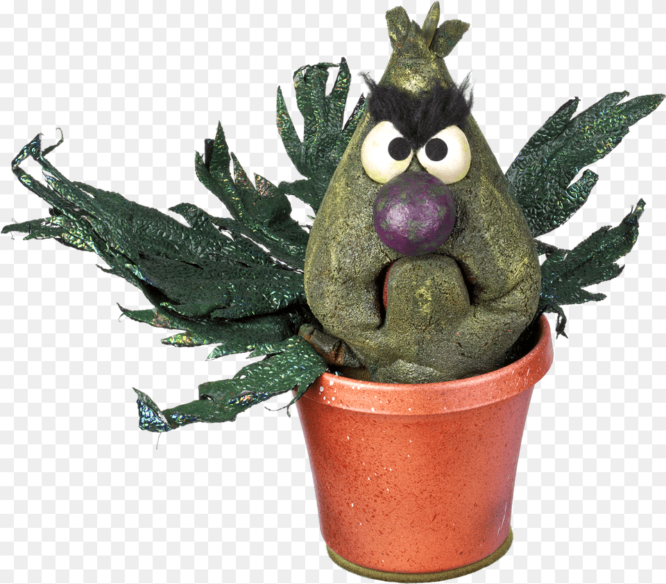 Stinky The Stinkweed Sesame Street Plant, Potted Plant, Cookware, Pot, Jar Free Png