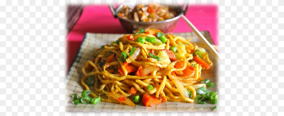 Stir Fried Noodles Chilli Garlic Hd, Food, Noodle, Dining Table, Furniture Png Image