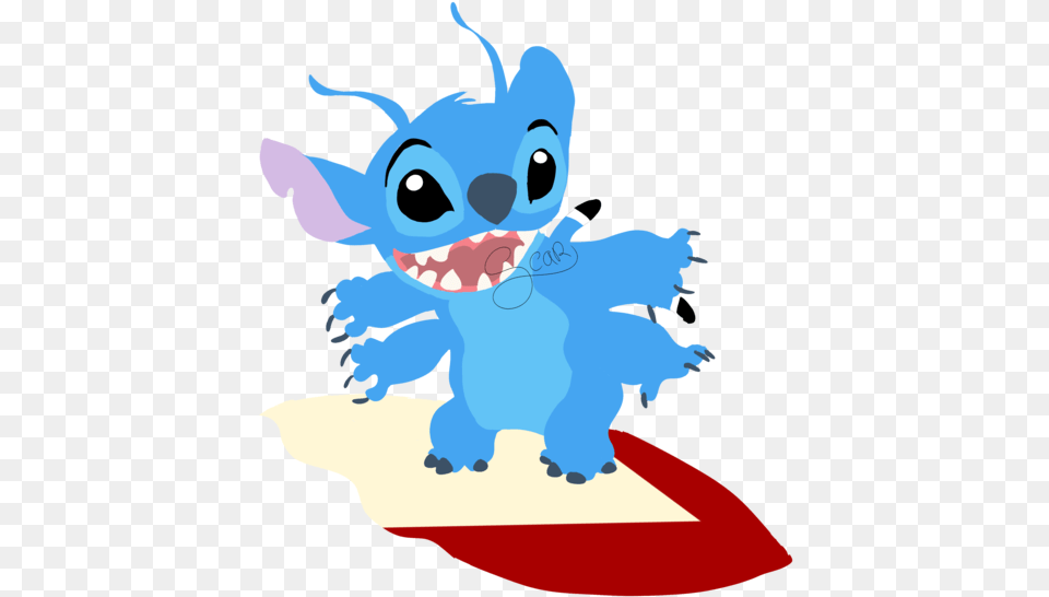 Stitch On A Surfboard, Baby, Person, Face, Head Free Png