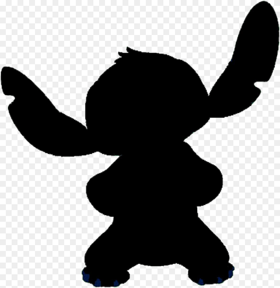 Stitch Sombra Shadow, Silhouette, Baby, Person, Animal Free Transparent Png
