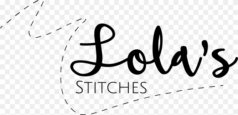 Stitches Calligraphy, Gray Free Png Download