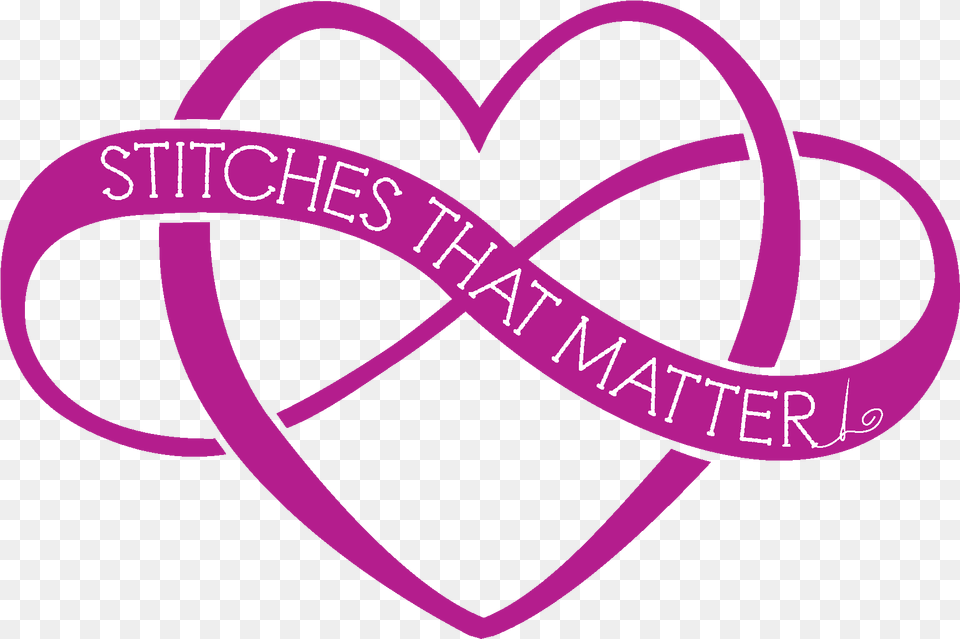 Stitches That Matter Heart, Purple, Logo Png