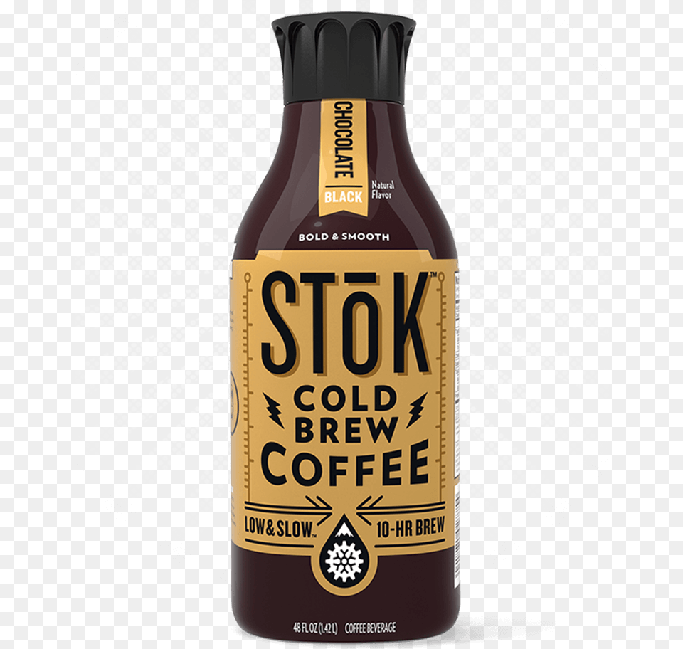 Stk Chocolate Black Cold Brew Coffee 48 Oz Beer Bottle, Alcohol, Beverage, Food, Ketchup Free Png Download