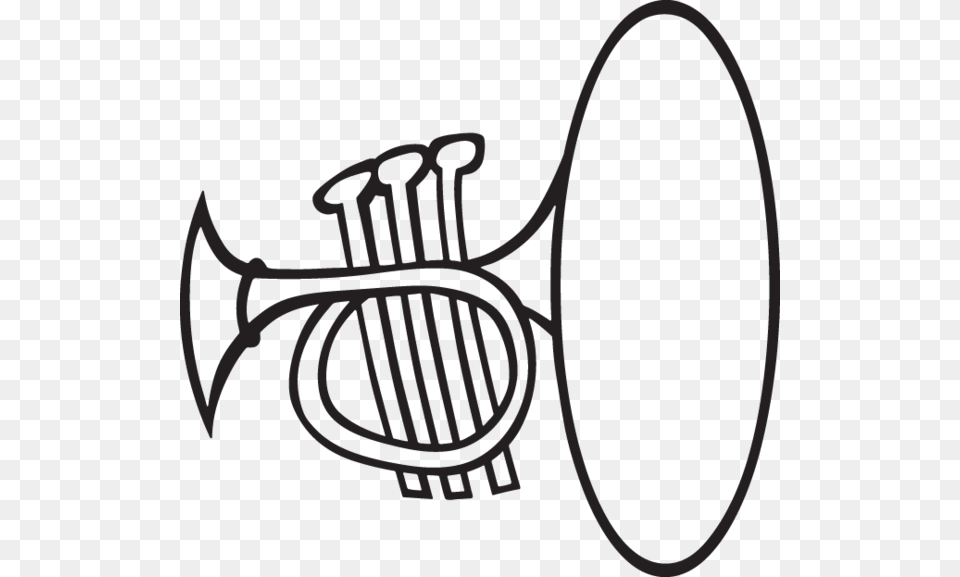 Stock Angels Vector Trumpet Painting Instrument Clipart Black And White, Brass Section, Horn, Musical Instrument Png