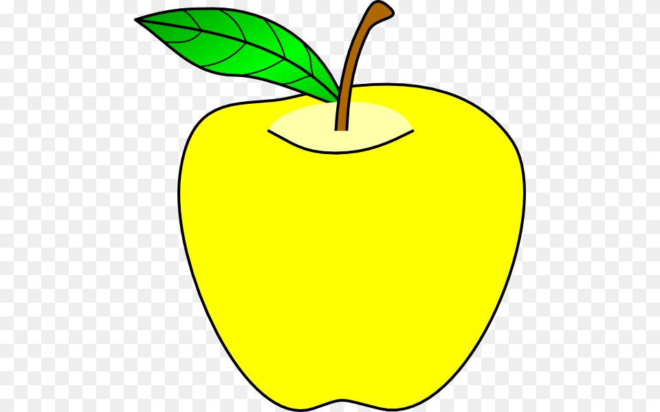 Stock Apple Clip Art At Clker Com Vector Yellow Apple Clipart, Food, Fruit, Plant, Produce Png