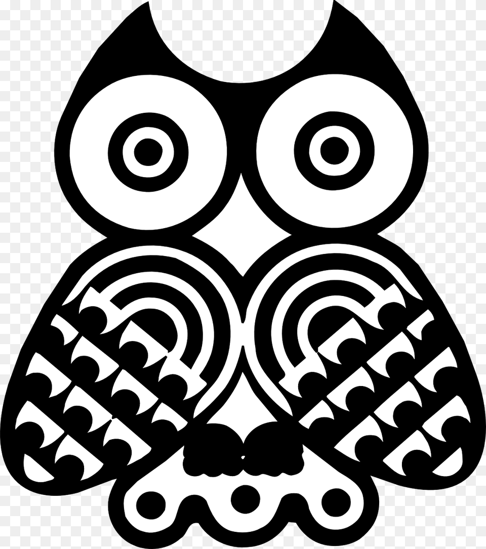 Stock Aztec Vector Owl Easy Totem Pole Animals, Stencil, Symbol Png Image