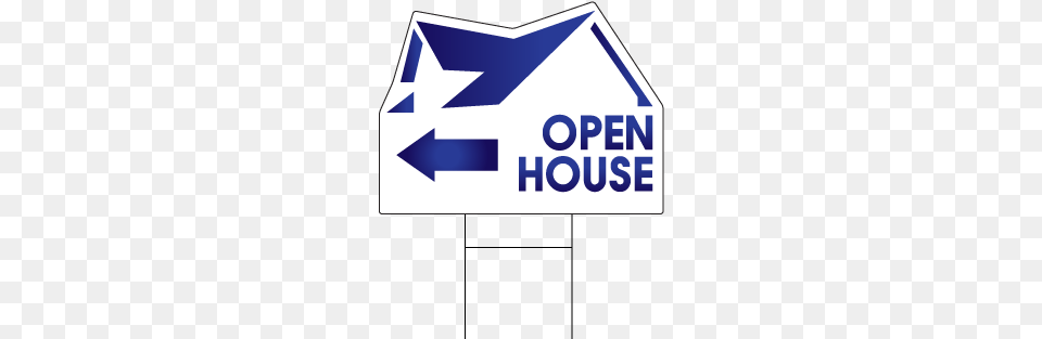 Stock Blue Arrow Open House Realtor Sign All American Roofing Logo Free Png