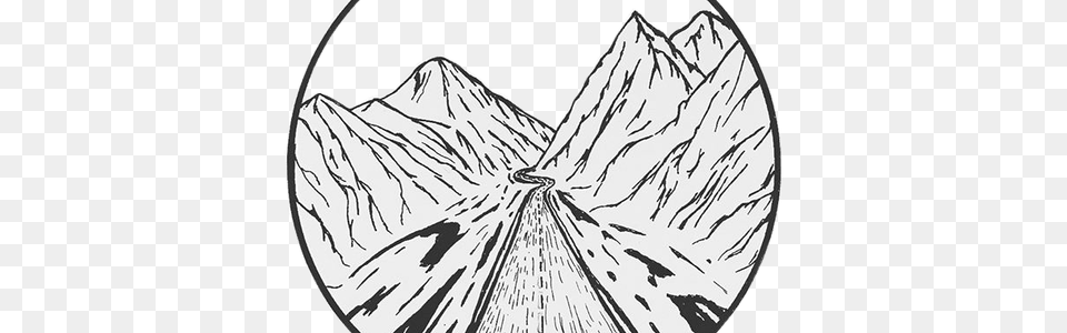 Stock Boho Drawing Artsy Grunge Trippy Aesthetic Transparent Aesthetic Drawing, Art, Mountain, Mountain Range, Nature Free Png