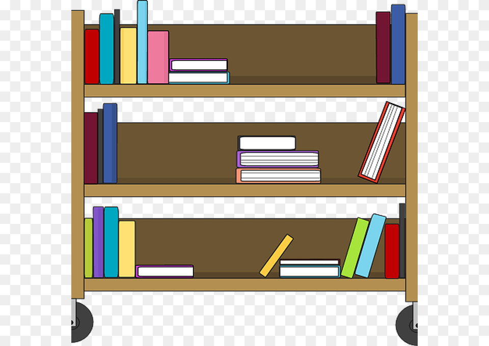 Stock Bookshelf Vector Book Self Clpart, Furniture, Bookcase, Shelf Png Image