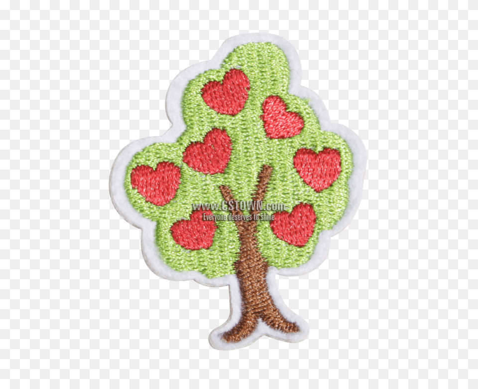 Stock Cartoon Heart Tree Embroidered Patch Embroidered Patch, Applique, Pattern, Embroidery, Home Decor Png
