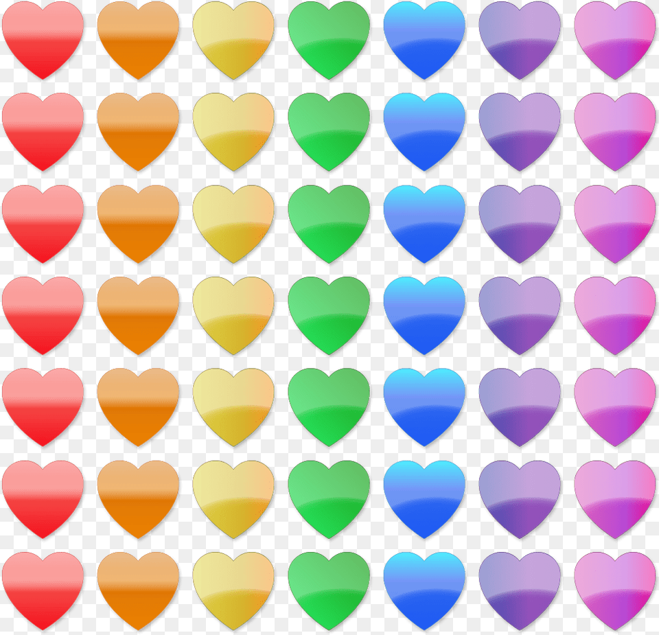 Stock Clip Art Rainbow Rainbow Heart Line, Pattern, Food, Sweets, Person Free Png Download
