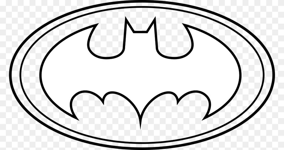 Stock Drawing Outline Batman Logo Outline, Symbol, Batman Logo, Astronomy, Moon Png Image