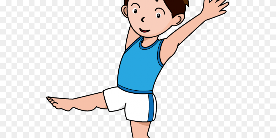 Stock Gymnastics On Dumielauxepices Net Clipart Gymnast Black And White, Baby, Person, Face, Head Free Transparent Png