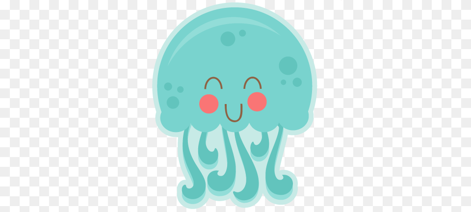 Stock Happy Jellyfish Svg Cutting Files For Cute Sea Animal Clipart, Invertebrate, Sea Life Free Transparent Png