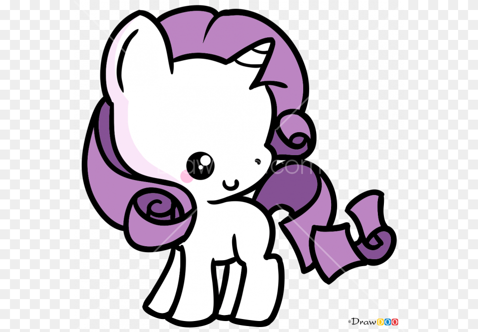 Stock How To Draw Little Pony Kawaii Drawing Of Pony, Purple, Baby, Person Free Transparent Png