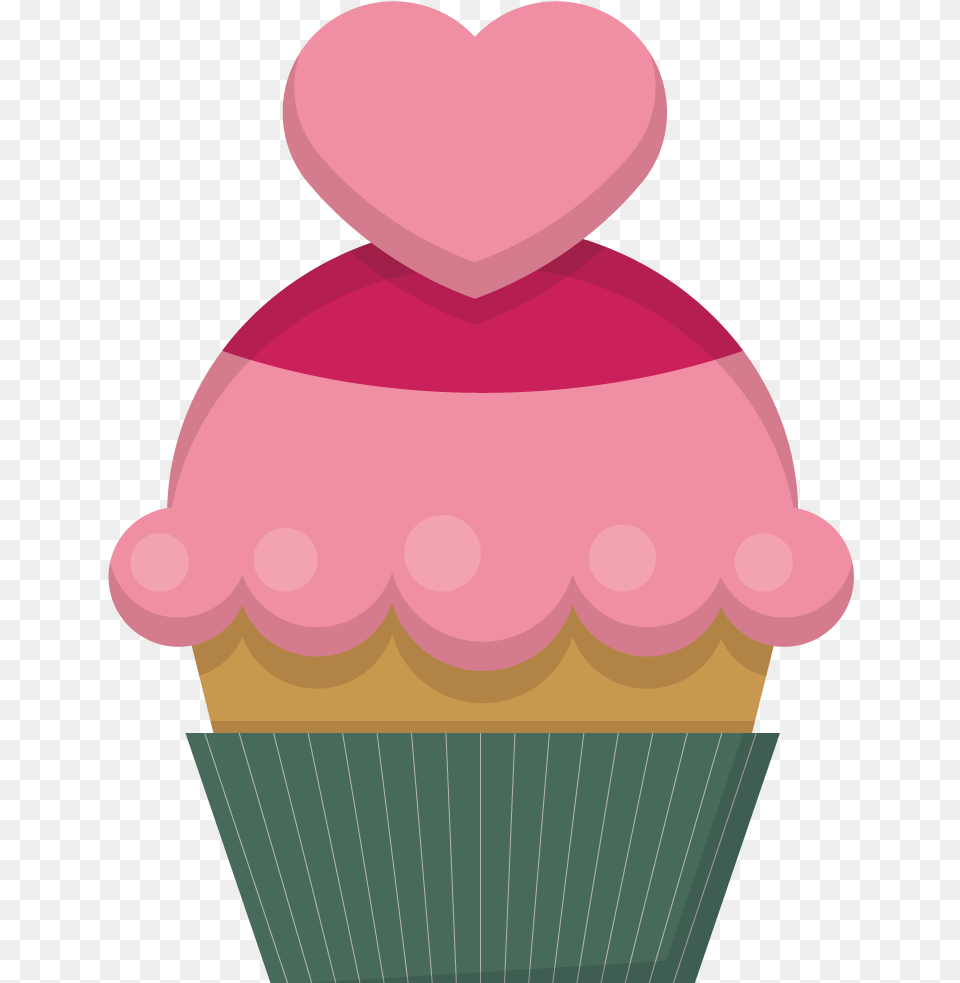 Stock Ice Cream S Day Heart Cake Vector, Cupcake, Dessert, Food, Icing Png Image