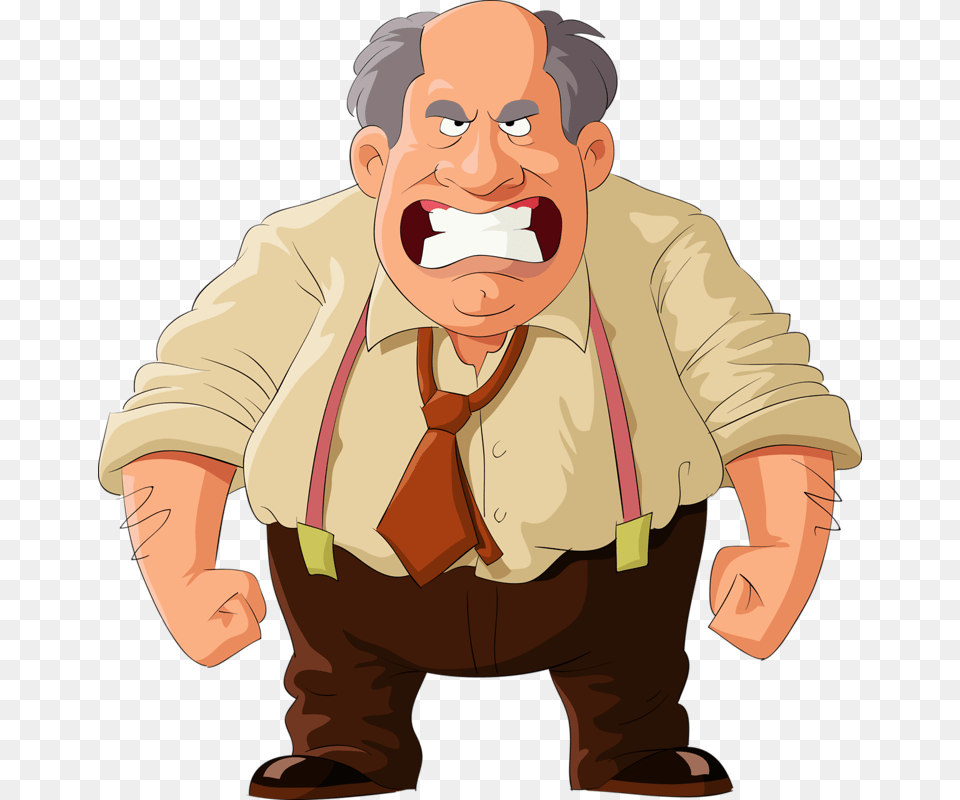 Stock Illustration Cartoon Teeth Angry Boss Cartoon, Accessories, Baby, Formal Wear, Person Png